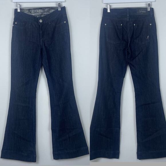 Marciano Guess dark wash low rise wide leg flare jean size 27 - Picture 1 of 6